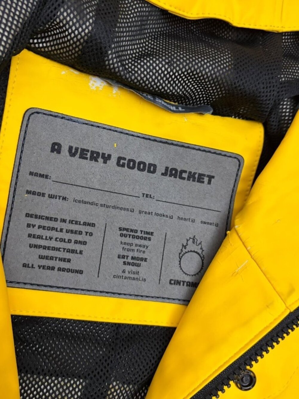 CINTAMANI Waterproof Rain Coat Yellow Long Designer Outdoor Jacket Womens Small - Picture 4 of 8